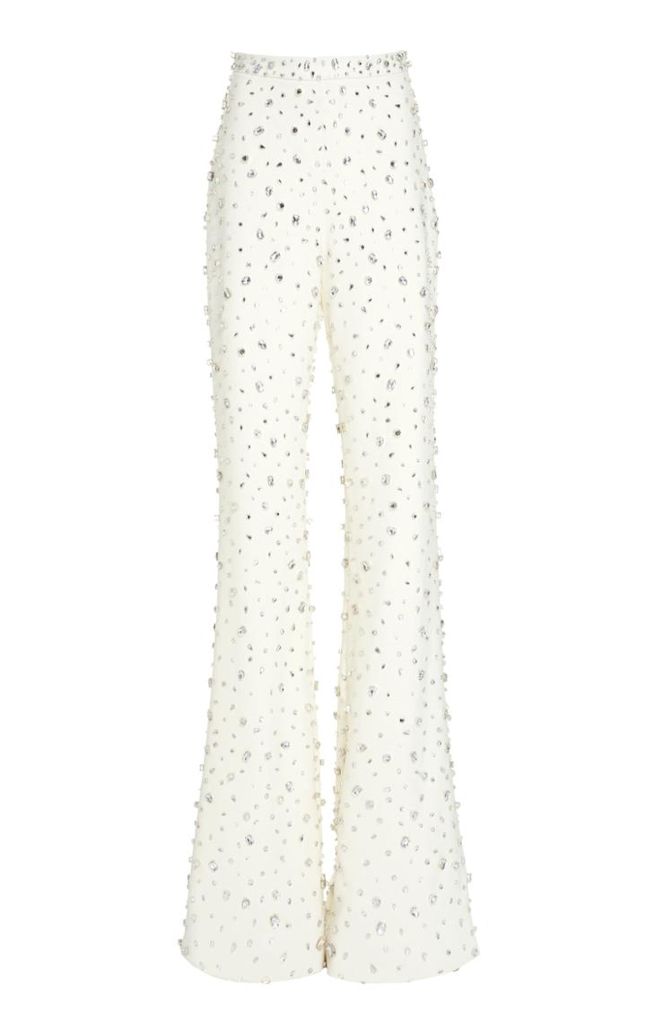 Christian Siriano Crystal Crepe Trousers