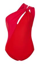 Araks Venitia One-shoulder Two-tone Swimsuit