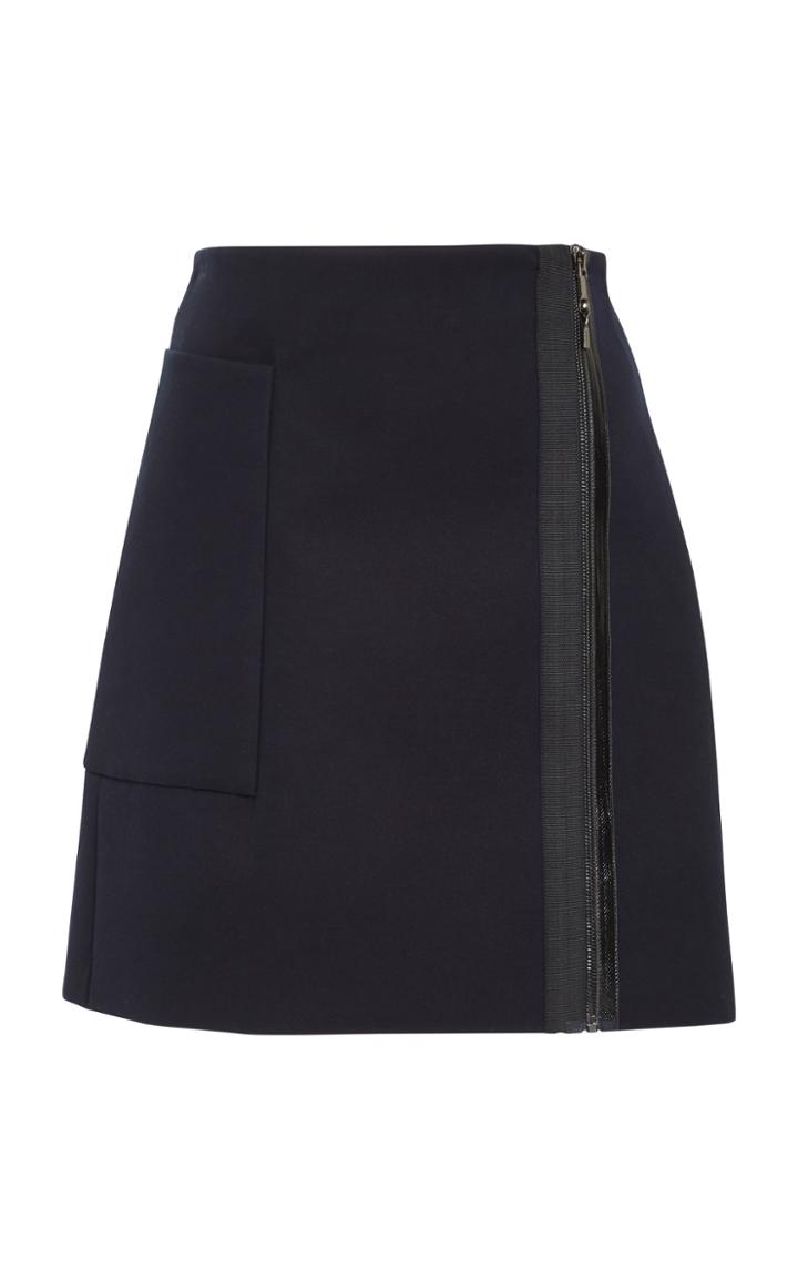 Cushnie Et Ochs Eleni Cotton Blend Mini Skirt