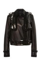 Nour Hammour Reign Cropped Leather Jacket