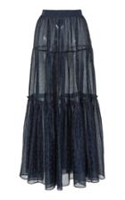 Ulla Johnson Jeune Sheer Cotton-voile Maxi Skirt