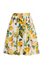 Moda Operandi Cara Cara Marge Printed Cotton-poplin Button-front Skirt Size: 0