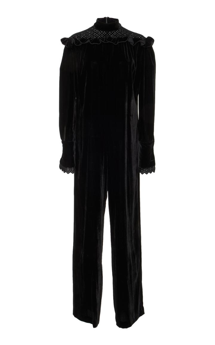 Philosophy Di Lorenzo Serafini Velvet Jumpsuit