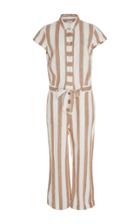 Frame Denim Striped Linen Jumpsuit