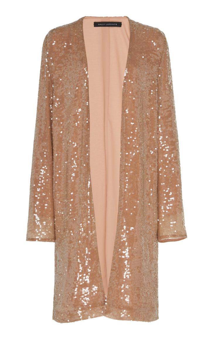 Sally Lapointe Sequined Crepe Jacket Size: 0