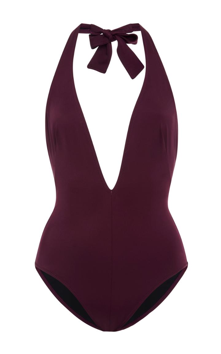Solid & Striped Willow Plunge Neck Swimsuit