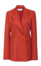 Moda Operandi Gabriela Hearst Angela Double-breasted Wool-silk Blend Blazer Size: 36