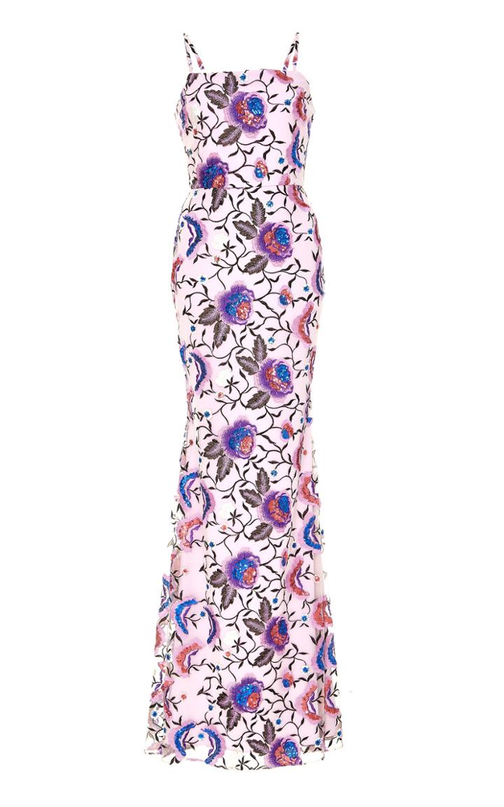 Christian Siriano Floral Embroidered Gown