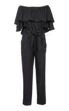 Amber Sakai Off The Shoulder Ruffle Jumpsuit