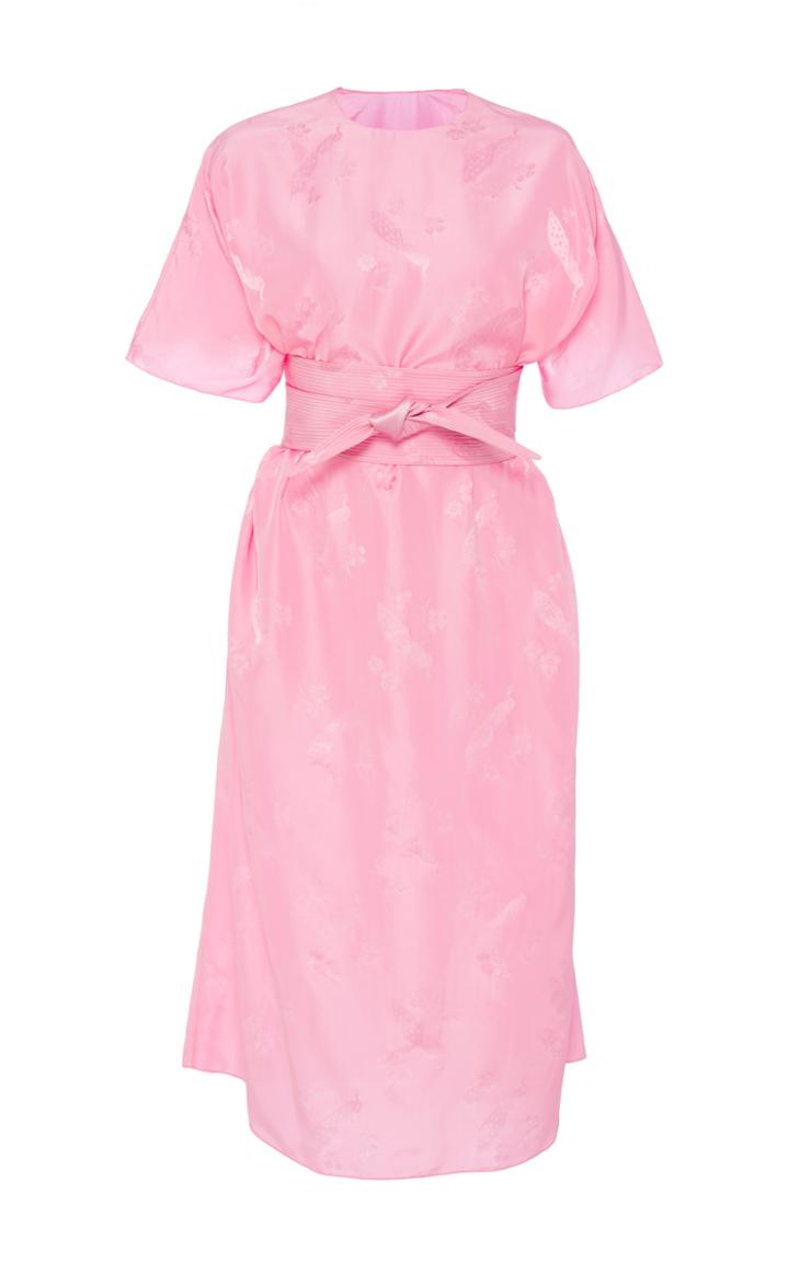 Ms Min Oversized Silk Tunic Dress