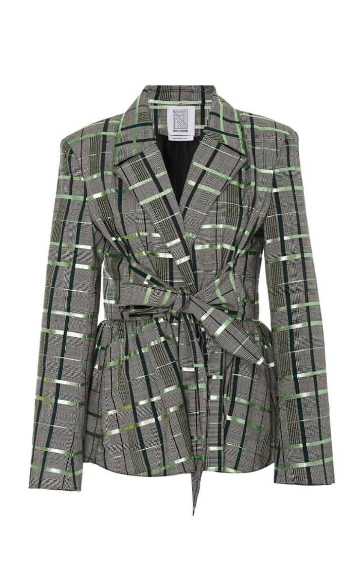 Rosie Assoulin Tie-waist Wool-blend Blazer