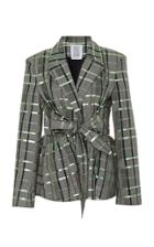 Rosie Assoulin Tie-waist Wool-blend Blazer