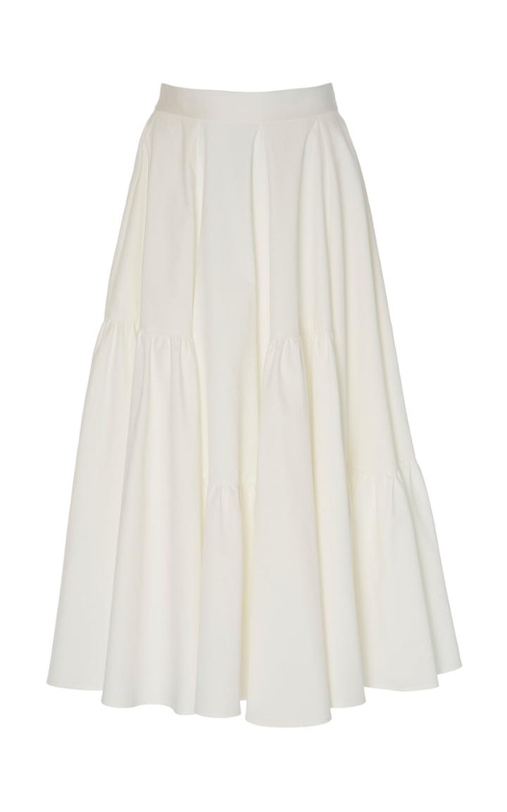 Tome Full Paneled Cotton Midi Skirt