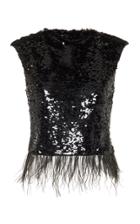 Rachel Gilbert Max Sleeveless Sequined Top