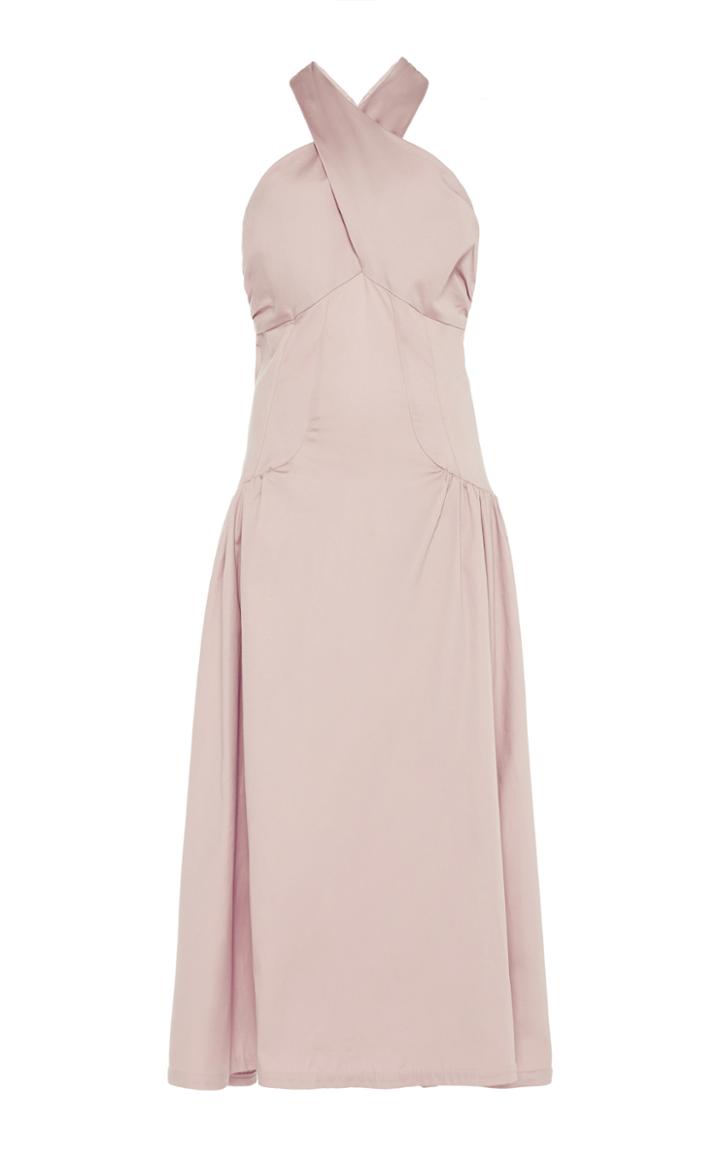 Cult Gaia Ava Ruched Halter Dress