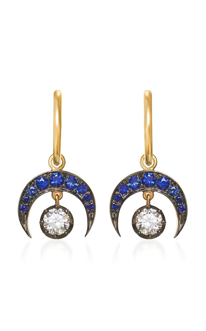 Jessica Mccormack Crescent Moon Earrings