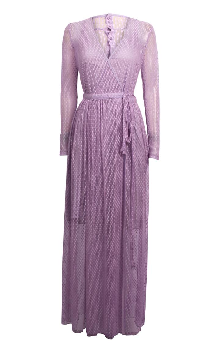 Baum Und Pferdgarten Anneline Cross-front Cotton-blend Dress