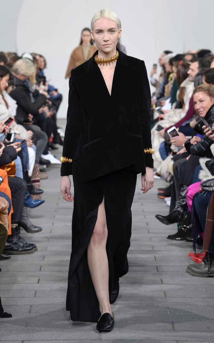 Maison Rabih Kayrouz Cotton Corduroy Maxi Skirt
