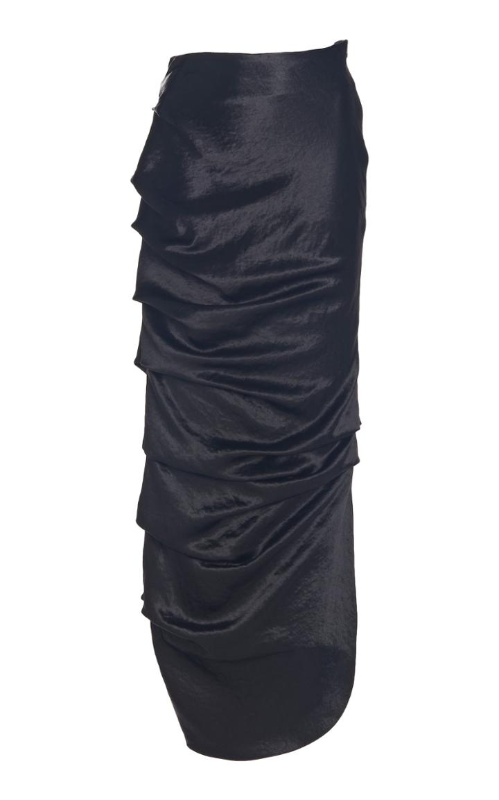 Moda Operandi A.w.a.k.e. Mode Draped Satin Maxi Skirt