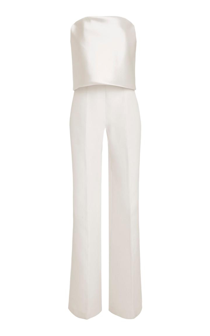 Moda Operandi Gabriela Hearst Sloman Strapless Wool Jumpsuit