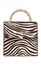 Loeffler Randall Tani Mini Zebra Print Leather Bag