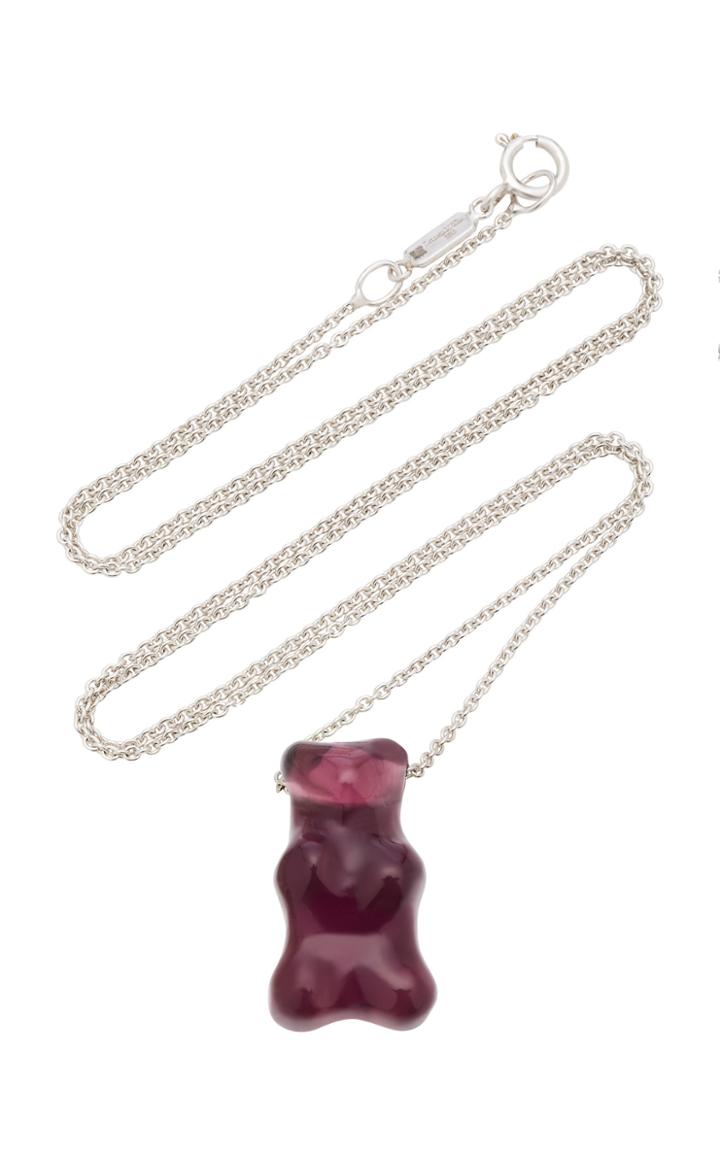 Lauren X Khoo Gummy Bear 18k White Gold Quartz Necklace