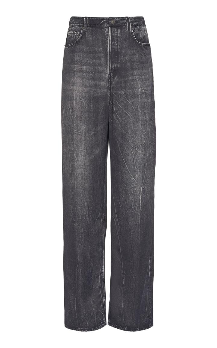 Balenciaga Printed Satin Pants