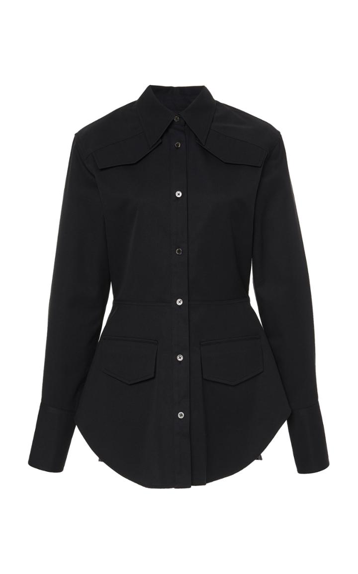 Deveaux Sierra Peplum Utility Shirt