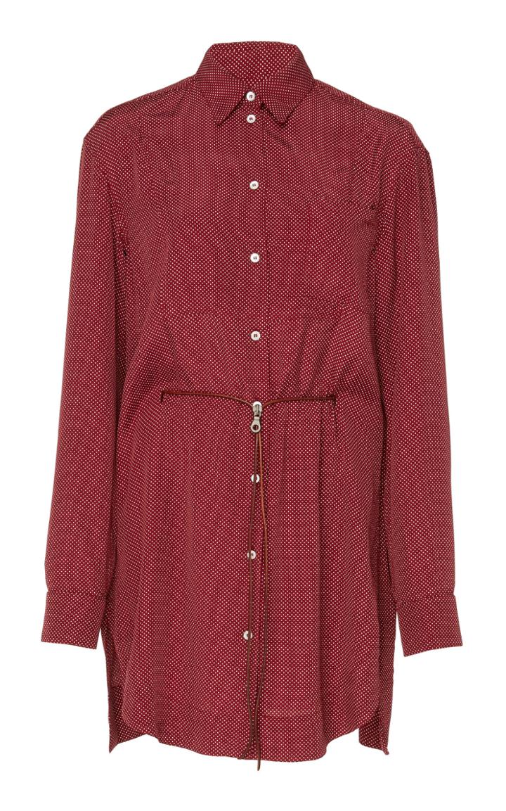 Tre By Natalie Ratabesi Scarlet Silk-blend Tunic