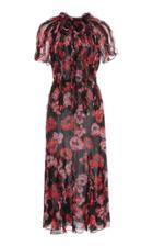Jason Wu Collection Ruffled Floral-print Silk Chiffon Midi Dress