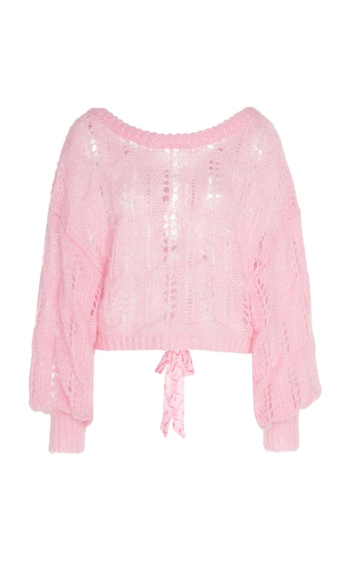 Loveshackfancy Eugenia Knitted Pullover Top