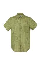 Frescobol Carioca Printed Linen Button-up Shirt