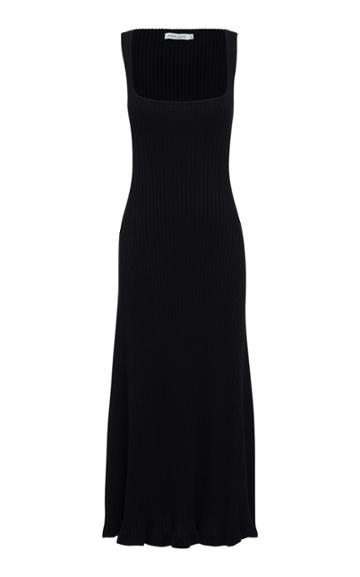 Moda Operandi Anna Quan Dido Cotton Ribbed-knit Dress
