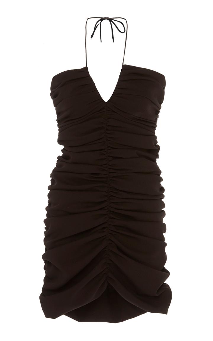 Georgia Alice Sofia Ruched Jersey Halterneck Mini Dress Size: 6