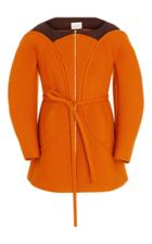 Delpozo Belted Crew Neck Coat