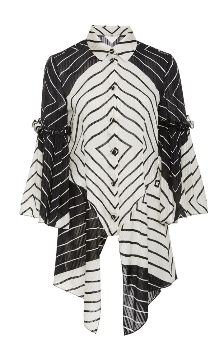 Christian Siriano Diamond Stripe Shirt