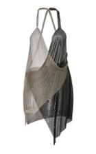 Fannie Schiavoni Draped Metal Mesh Dress