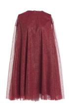 Moda Operandi Emilia Wickstead Percy Glittered Tulle Mini Cape Dress