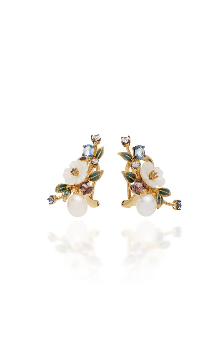 Anabela Chan M'o Exclusive Aqua Orchard Studs