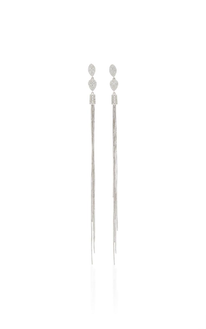 Sara Weinstock Nappa Marquis And Pear Tassel Earrings