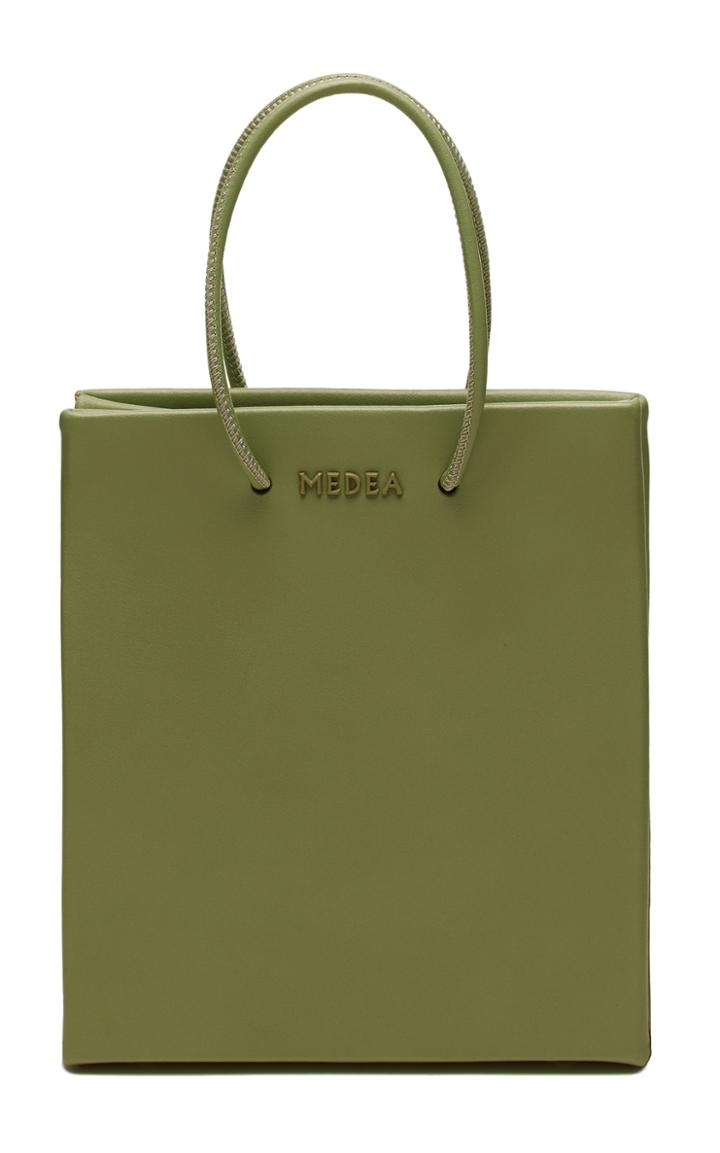 Medea Short Leather Tote Bag
