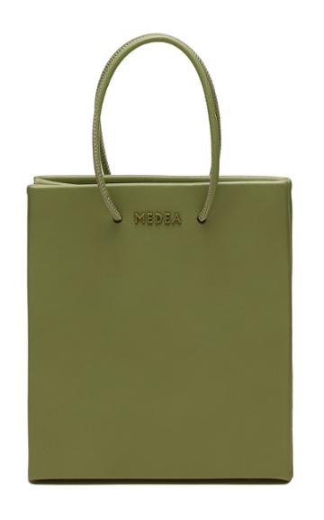 Medea Short Leather Tote Bag