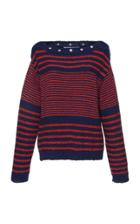 Philosophy Di Lorenzo Serafini Striped Cotton Sweater