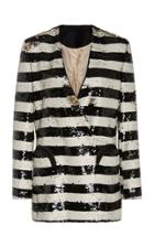 Blaz Milano Kelpie Striped Sequin Blazer