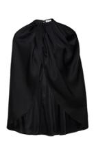 Moda Operandi Magda Butrym Riddle Draped Silk-satin Cape Size: 34