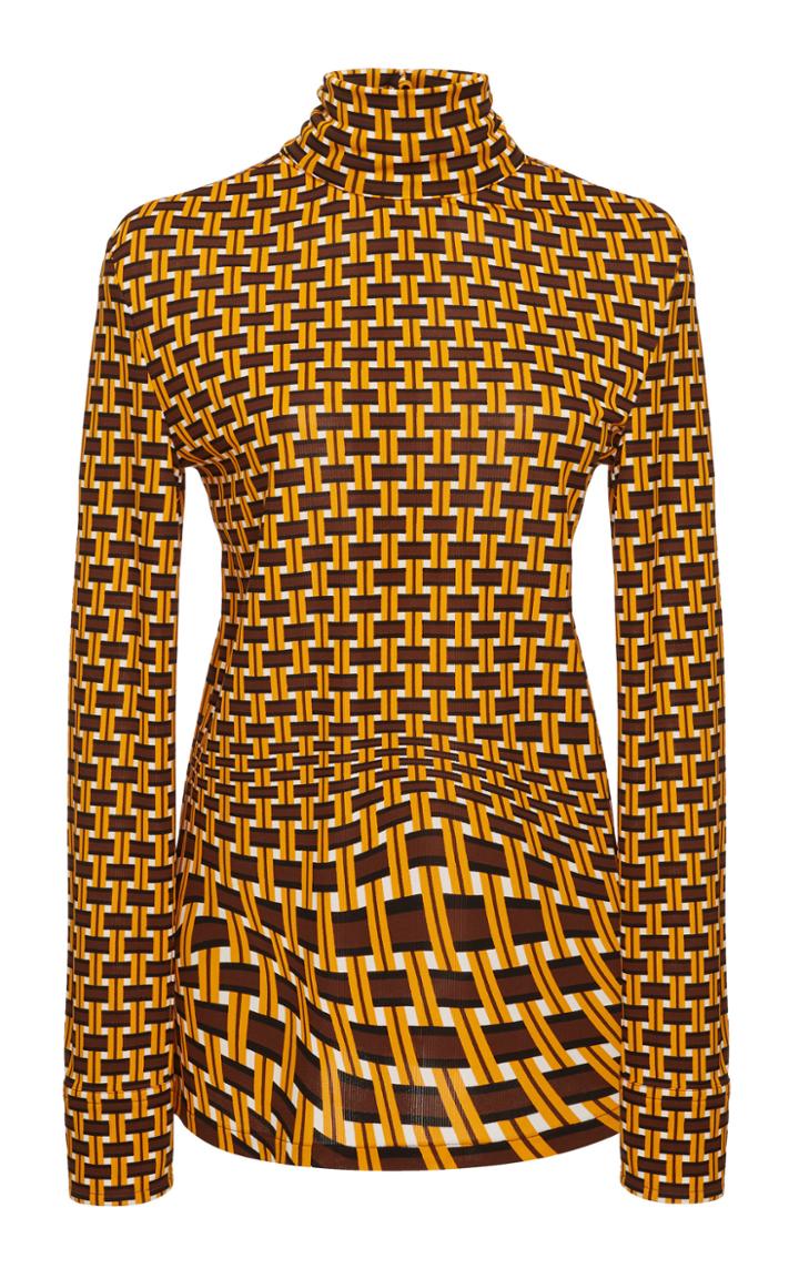 Prada Printed Turtleneck Size: 38