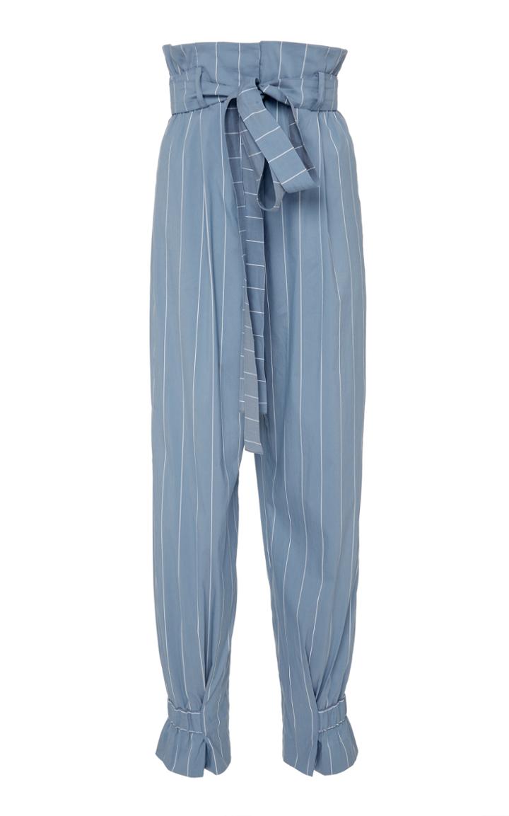 Rosetta Getty High-rise Cotton-blend Tapered Trousers