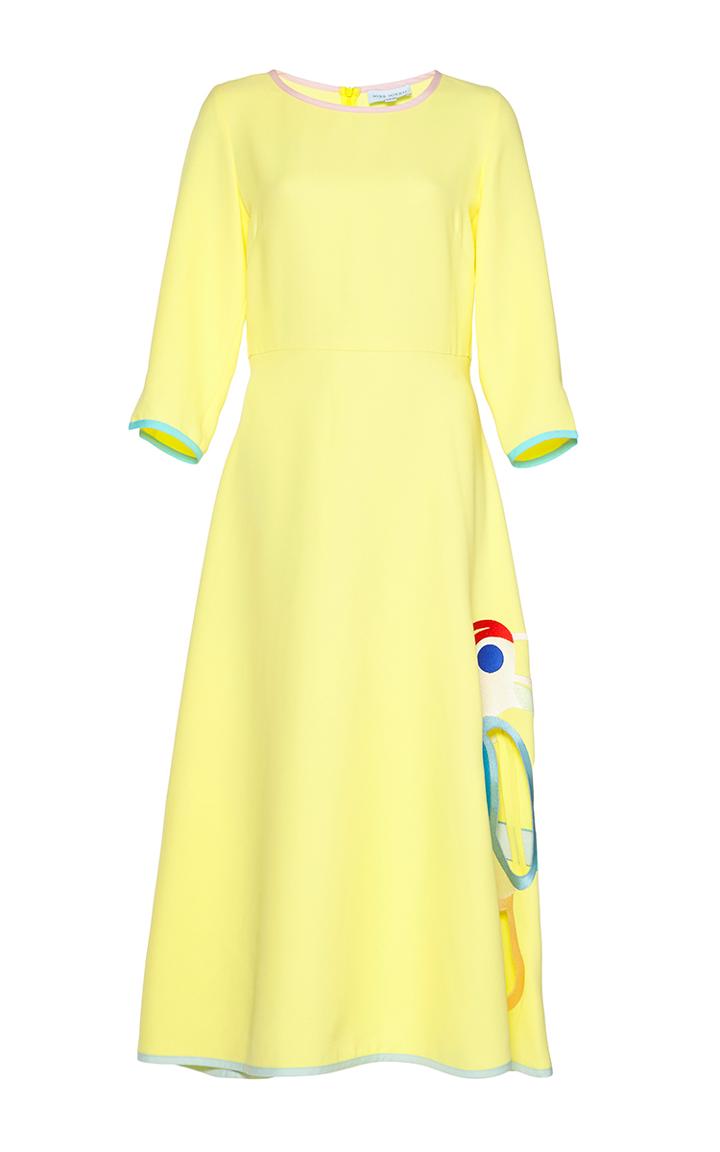 Mira Mikati Cut Out Toucan Dress