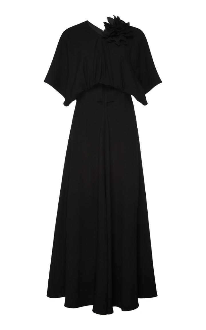 Moda Operandi Victoria Beckham Draped Cutout Crepe Dress Size: 4
