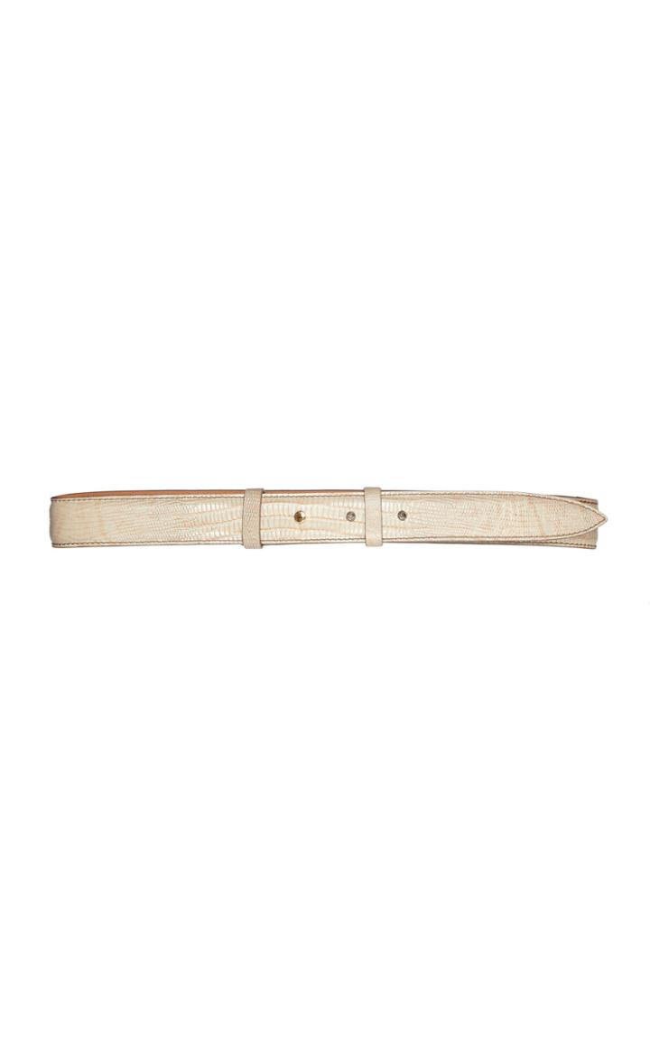 Acne Studios Anemone Lizard-effect Leather Belt